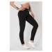 Dámské kalhoty Jeans Mid Waist BST1 černé - Boost