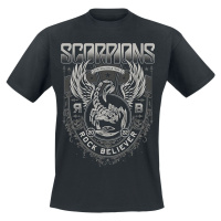 Scorpions Rock Believer Ornaments Tričko černá