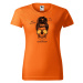 DOBRÝ TRIKO Dámské tričko s potiskem Život mámy Barva: Oranžová