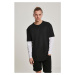 Oversized Shaped Double Layer LS Tee černo/bílé