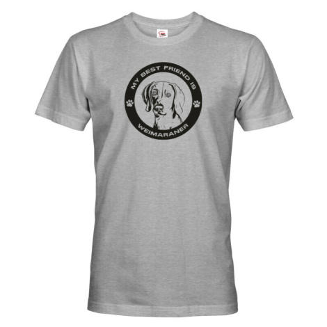 Pánské tričko pro milovníky psů s potiskem Vymarský ohař - skvělý dárek BezvaTriko