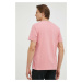 Bavlněné tričko Levi's růžová barva