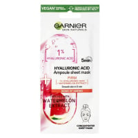 Garnier - Ampoule Sheet Mask Watermelon, Hyaluronic Acid Hydratační masky 15 g unisex