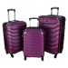 Rogal Fialový skořepinový cestovní kufr "Premium" - M (35l), L (65l), XL (100l)