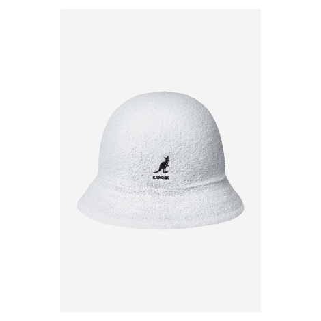 Oboustranný klobouk Kangol bílá barva, K3555.WHITE/BLACK-WHITE/BLCK