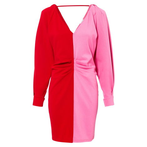 Bonprix BODYFLIRT dvoubarevné šaty Barva: Červená, Mezinárodní