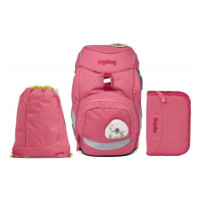 Školní set Ergobag prime - Eco pink - batoh + penál + sportovní pytel