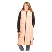 Meatfly dámská zimní dlouhá vesta Tama Peach | Oranžová