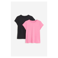 H & M - Sportovní tričko z materiálu DryMove™ 2 kusy - růžová