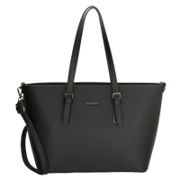 Charm London Černá velká shopper kabelka přes rameno „Misty“