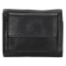 Hide & Stitches Černá malá kožená peněženka "Comet"