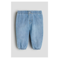H & M - Džínové kalhoty jogger - modrá