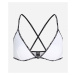 Spodní prádlo karl lagerfeld mini logo triangle bra white