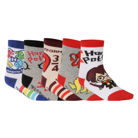 5PACK dětské ponožky Cerdá Harry Potter vícebarevné (2200007401) Cerda