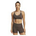 adidas AEROIMPACT LUXE TRAINING LIGHT-SUPPORT BRA Dámská sportovní podprsenka, hnědá, velikost