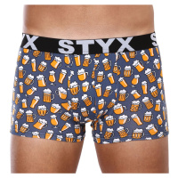 Pánské boxerky Styx art sportovní guma pivo (G1357)