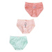 Yoclub Kids's Cotton Girls' Briefs Underwear 3-pack BMD-0027G-AA30-001