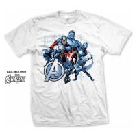 Marvel Comics tričko, Avengers Group White, pánské
