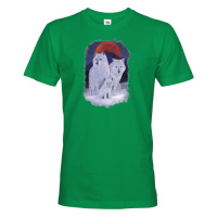 Pánské tričko Vlčí rodina - tričko pro milovníky zvířat