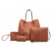 Hnědý praktický dámský kabelkový set 4v1 Pammy Lulu Bags