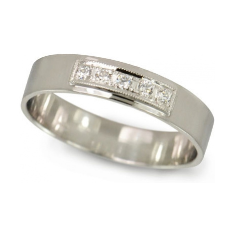 Zlatý prsten se diamanty BP0049 + DÁREK ZDARMA