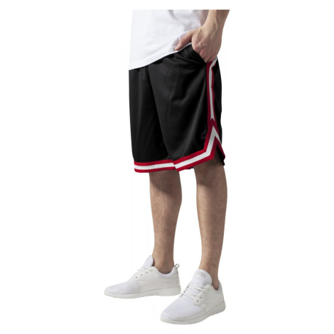 Stripes Mesh Shorts - blkredwht Urban Classics