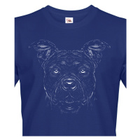 Pánské tričko pro milovníky psů s potiskem Americký stafordširský teriér