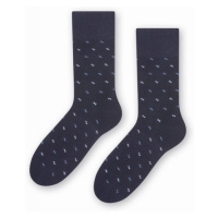 Steven 056 196 vzor tmavě modré Pánské ponožky