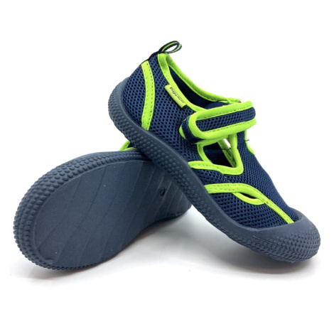 Sandále do vody Playshoes Tmavě modrá/zelená