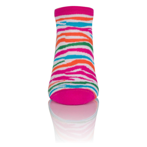 ZEBRA kotníkové ponožky - amarant/barvy Italian Fashion
