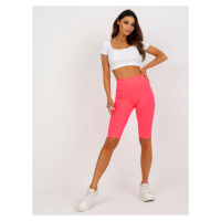 NEONOVĚ RŮŽOVÉ BIKER SHORTS -FLUO PINK Růžová