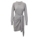 Karl Lagerfeld dámské úpletové šaty Knit šedé