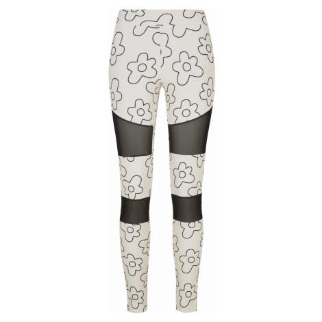 Dámské legíny // Urban Classics / Ladies Tech Mesh AOPeggings softseagrassflower