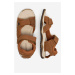 Sandály Lasocki Young WIGO CI12-2625-08 Přírodní kůže (useň)/-Přírodní kůže (useň),Látka/-Látka