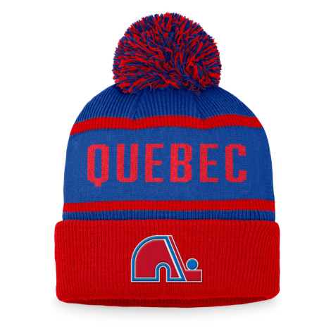Quebec Nordiques zimní čepice Heritage Beanie Cuff with Pom Fanatics