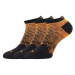 Voxx Rex 18 Unisex nízké ponožky - 3 páry BM000004106100100217 oranžová