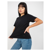 Černé jednobarevné tričko s kulatým výstřihem od MAYFLIES