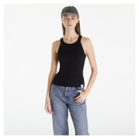 Calvin Klein Jeans Variegated Rib Woven Tank Top Black