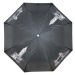 Černý skládací mechanický dámský deštník s motivem Londýna Doppler