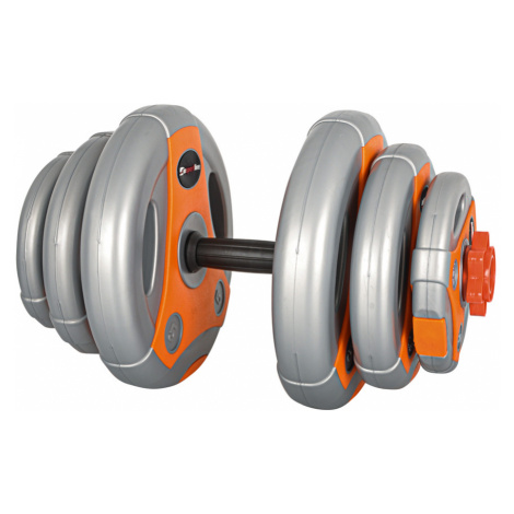 Jednoruční nakládací činkový set inSPORTline 3-18 kg šedo-oranžov
