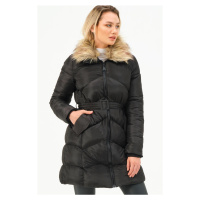 Z6767 DEWBERRY WOMEN'S COAT-BLACK