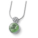 Oliver Weber Oslnivý náhrdelník s zeleným krystalem Wake 12267 214