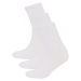 DEFACTO Men's 3-Pack Cotton Ankle Socks