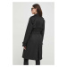 Kabát Lauren Ralph Lauren dámský, černá barva, přechodný, dvouřadový, 297936856