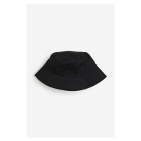 H & M - Bavlněný klobouk bucket - černá