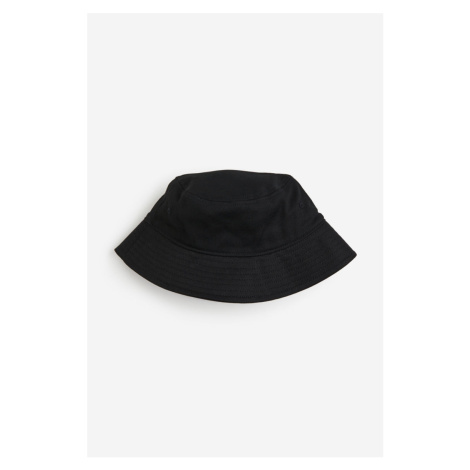 H & M - Bavlněný klobouk bucket - černá H&M
