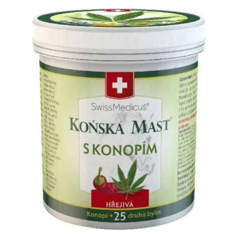 SwissMedicus Koňská mast s konopím hřejivá 250 ml