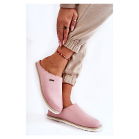 Domácí zateplené pantofle Inblu CS-34-023 Růžové