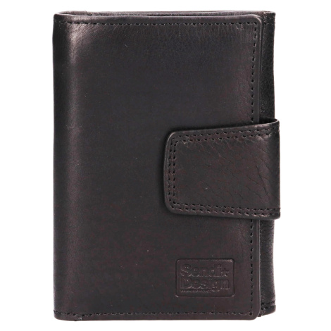 Pánská kožená peněženka SendiDesign Trej - černá Sendi Design