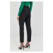 Kalhoty Pinko dámské, černá barva, fason cargo, high waist, 100137.A0HC